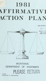 Affirmative action plan 1981_cover
