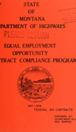 Equal employment opportunity contract compliance program : federal aid contracts 1978_cover