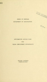 Affirmative action plan for equal employment opportunity 1976?_cover