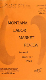 Montana labor market review 1978 2ND QTR_cover