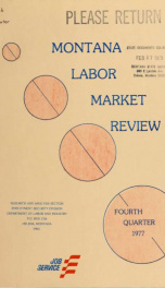 Montana labor market review 1977 4TH QTR_cover