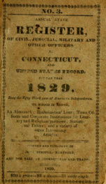 Green's Connecticut annual register and United States Calendar yr.1829_cover