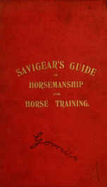 Savigear's guide to horsemanship and horse traning_cover