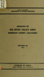 Geology of Eel River Valley area, Humboldt County, California no.164_cover