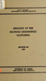 Geology of the Saltdale quadrangle, California no.160_cover