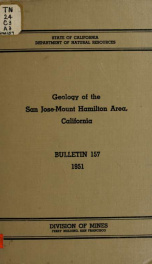 Geology of the San Jose-Mount Hamilton area, California no.157_cover