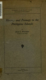 Slavery and peonage in the Philippine Islands_cover