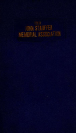 Records of the proceedings of the John Stauffer memorial association .._cover