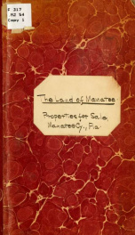 The land of Manatee; properties for sale in Manatee County, Florida, issued by Industrial department, Seaboard air line railway, rev. to date_cover