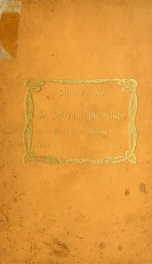 Geschichte der Evangelisch=Lutherischen St. Johannis=Gemeinde zu Ft. Wayne, Indiana : von ihrer Organisation am 2. Oktober 1853 bis zur feier ihres 50jährigen Bestehens am 27. September l903_cover