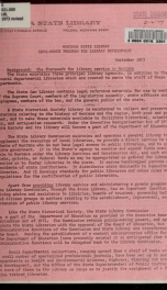 Montana State Library long-range program for library development 1972_cover