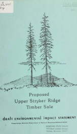 Environmental impact statement: proposed Upper Stryker Ridge timber sale; draft 1974_cover