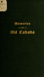 Memories of old Cahaba_cover