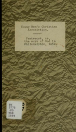 Pentecost, or The work of God in Philadelphia, A.D. 1858_cover