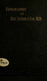 Biography of Rev. Alfred J. Fox, M. D._cover