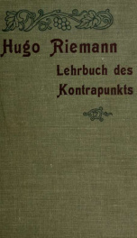 Lehrbuch des einfachen, doppelten und imitierenden Kontrapunkts_cover