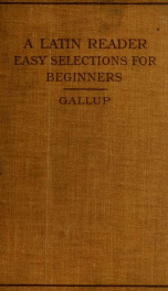 A Latin reader; easy selections for beginners_cover