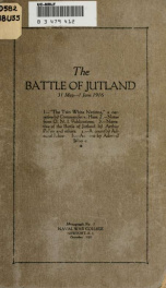 The battle of Jutland, 31 May-1 June 1916 .._cover