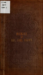 Memoir of Rev. Abel Brown_cover