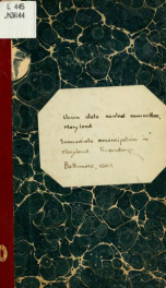 Immediate emancipation in Maryland. Proceedings of the Union State Central Committee, at a meeting held in Temperance Temple, Baltimore, Wednesday, December 16, 1863_cover