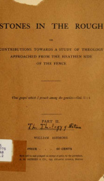 Stones in the rough, or, Contributions towards a study of theology approached from the heathen side of the fence 2_cover