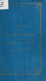 Colonization. A notice of Victor Hugo's views of slavery in the United States, in a letter from John H. B. Latrobe, of Baltimore, to Thomas Suffern, of New York_cover