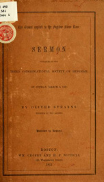 The gospel applied to the fugitive slave law: a sermon preached to the Third Congregational society of Hingham, on Sunday, March 2, 1851_cover