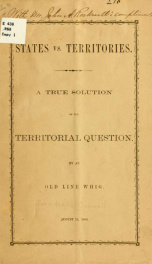 States vs. territories. A true solution of the territorial question 2_cover