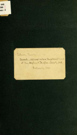 Speech of the Hon. Reverdy Johnson, of Maryland, delivered before the political friends of Hon. Stephen A. Douglas, at a meeting in Faneuil hall, Boston ... June 7, 1860_cover