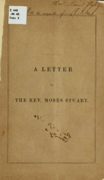 Slavery among the Puritans. A letter to the Rev. Moses Stuart_cover