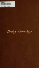 An account of the descendants of John Bridge : Cambridge, 1632_cover