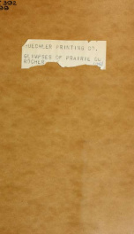 Glimpses of Prairie du Rocher, its history from 1722 to 1942 intimately linked with that of Randolph County and of the state of Illinois_cover