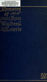 Memoirs of the Hon. Walter Lowrie_cover