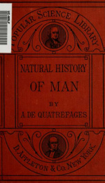 The natural history of man: a course of elementary lectures_cover