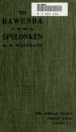 The Bawenda of the Spelonken (Transvaal); a contribution towards the psychology and folk-lore of African peoples_cover