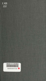 Speech of Hon. John Cadwalader, of Pennsylvania, on the legislation of the United States upon the subject of slavery in the territories_cover