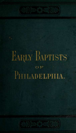 Early Baptists of Philadelphia_cover