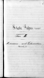 State papers : missions and colonization Tomo II_cover