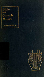 A handbook of Bible and church music .._cover