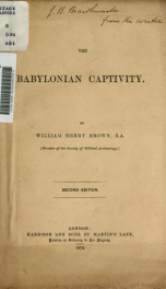 The Babylonian captivity_cover