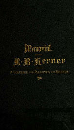 Memorial of Robah Bascom Kerner, Esq. : containing some of his speeches_cover