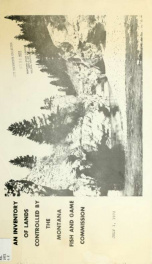 An Inventory of lands controlled by the Montana Fish and Game Commission 1972_cover