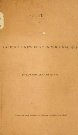 Raleigh's new fort in Virginia, 1585_cover