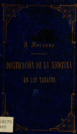 Instrucciones para la dosificación de la nicotina en los tabacos : recopilación de artículos publicados en el Boletín de tabacos y timbre_cover