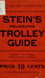 Stein's Philadelphia trolley guide_cover