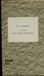 The Douay Testament : an episode in the history of the New Testament in Ireland_cover