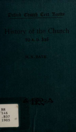 History of the church to A.D. 325_cover