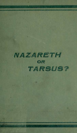 To Nazareth or Tarsus?_cover