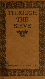 Through the sieve : a group of picked saying shortly told_cover