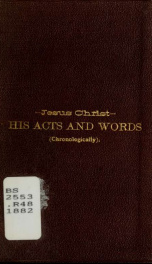 Acts and words of our Lord and Saviour, Jesus Christ_cover